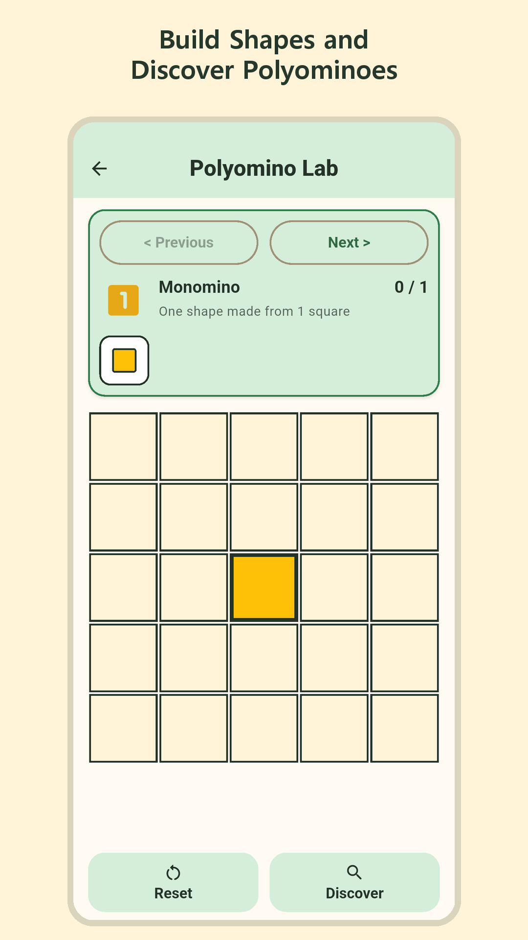Polyomino Lab screen