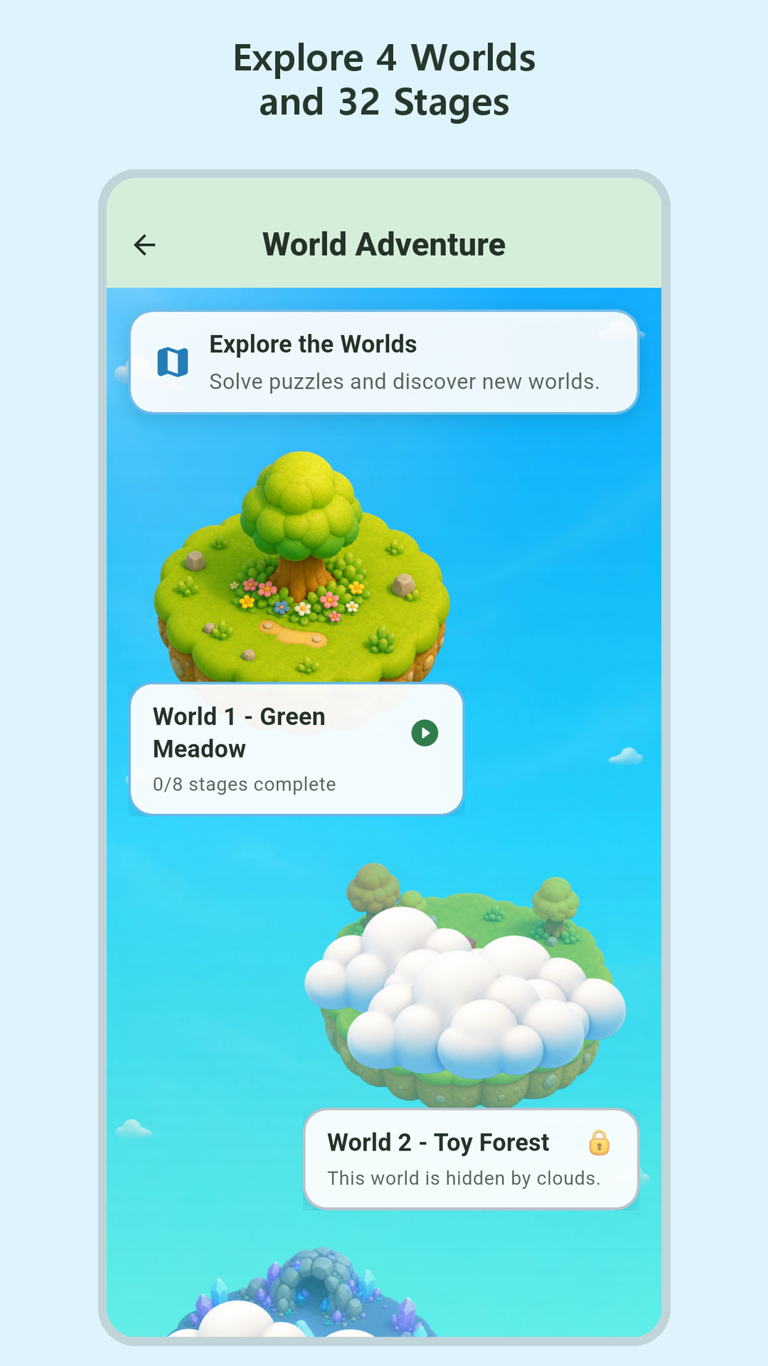 World Adventure screen